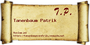 Tanenbaum Patrik névjegykártya
