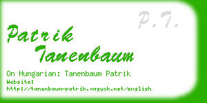 patrik tanenbaum business card